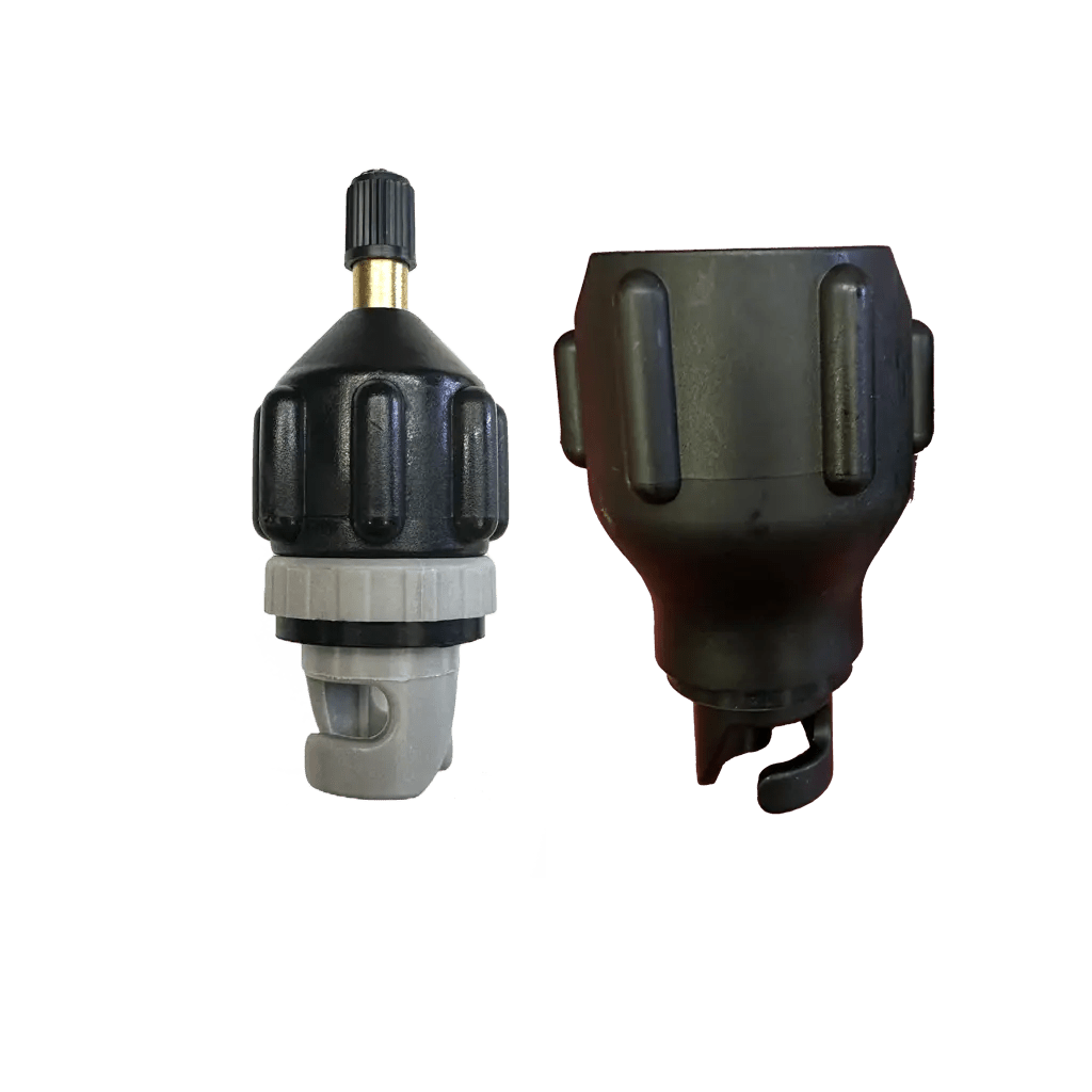 Flated Tire Valve Stem Inflator Adapter and Gauge