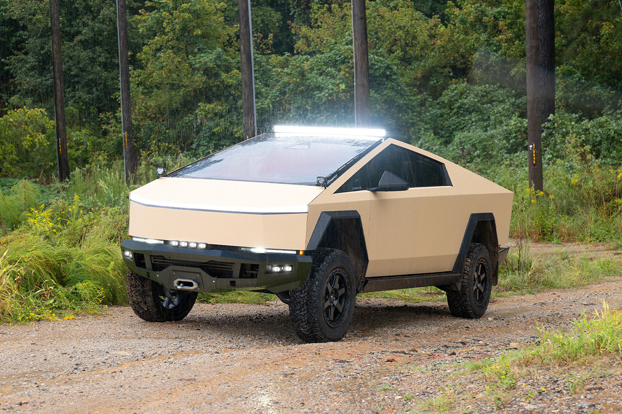 Tesla Cybertruck Steel Front Bumper with Winch Mount CTX by TSportline