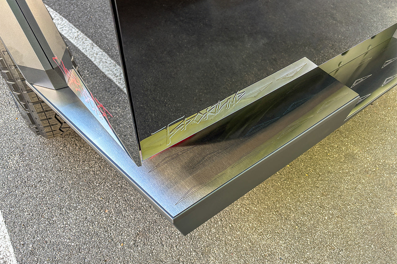 Tesla Cybertruck Stainless Steel Rear Bumper & Tailgate Protection Plates