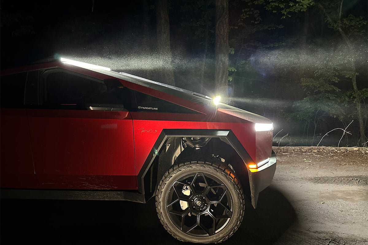 T Sportline 50&quot; LED Lightbar with Roof Top Quick Disconnect Kit for Tesla Cybertruck