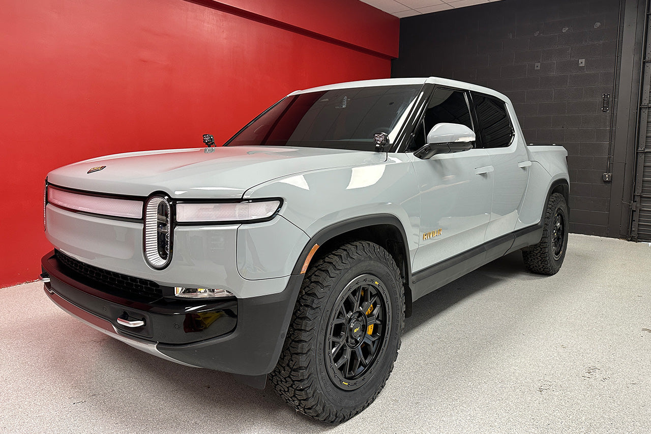 Team 1EV LED Pod A-Pillar Ditch Lights System with Morimoto 4Bangers for Rivian R1T / R1S