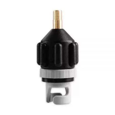 Flated Tire Valve Stem Inflator Adapter and Gauge