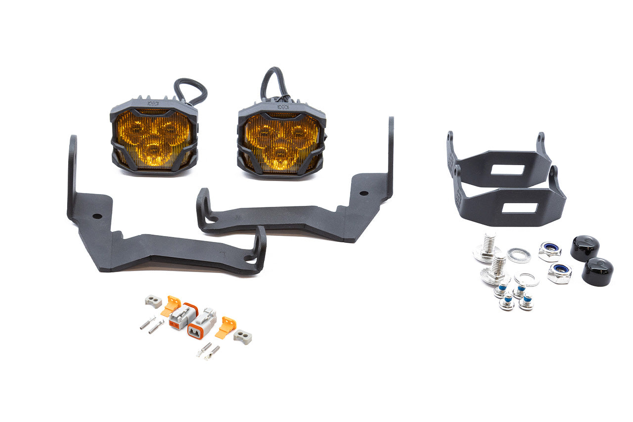 Team 1EV LED Pod A-Pillar Ditch Lights System with Morimoto 4Bangers for Ford F-150 Lightning