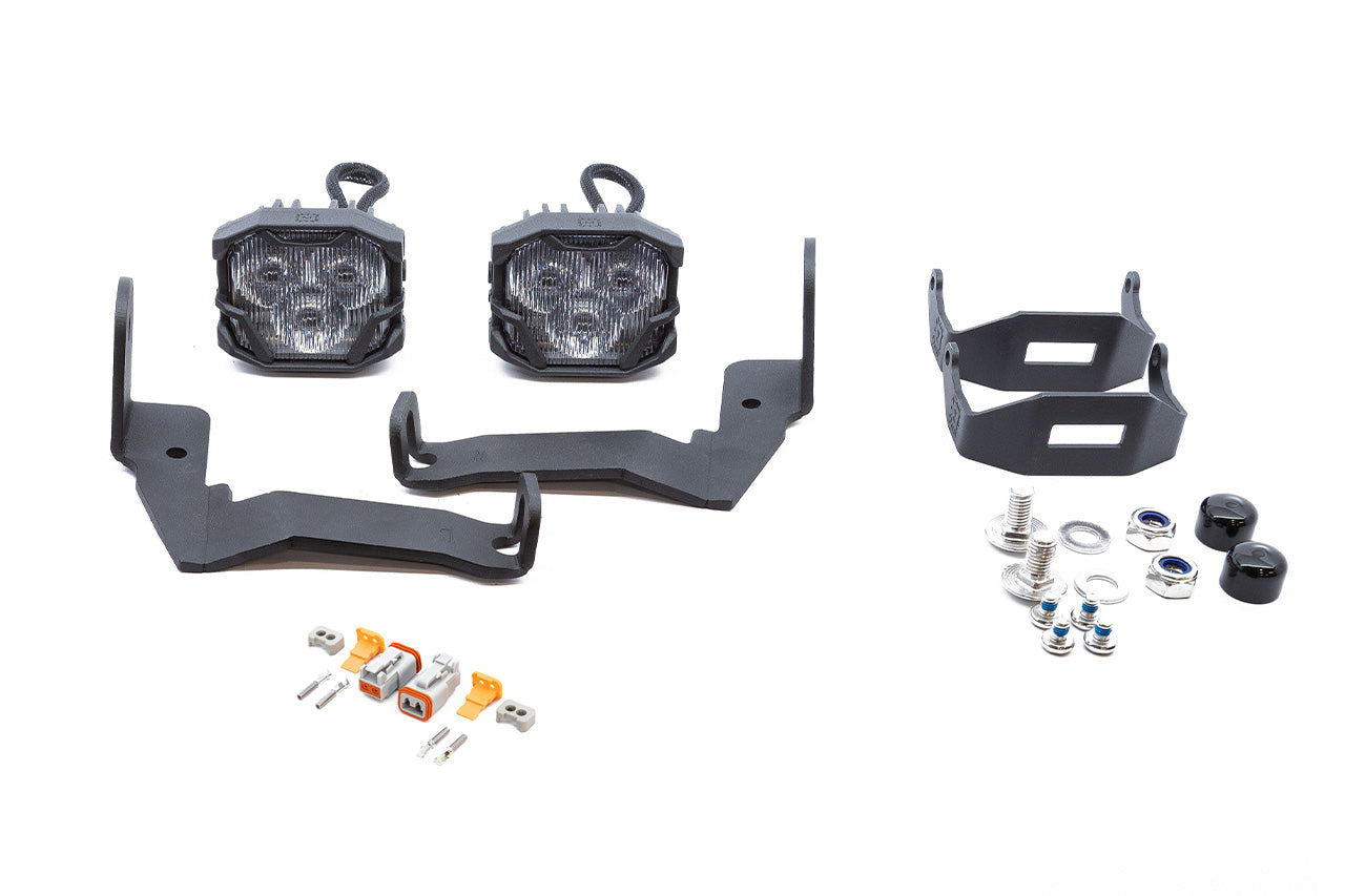 Team 1EV LED Pod A-Pillar Ditch Lights System with Morimoto 4Bangers for Ford F-150 Lightning