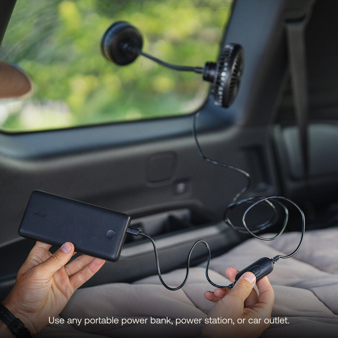 Luno In-Vehicle or Tent Portable Camping Fan