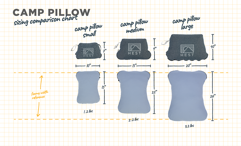 Hest Premium Car Camp Pillow for Overland and Off-Road Adventuring