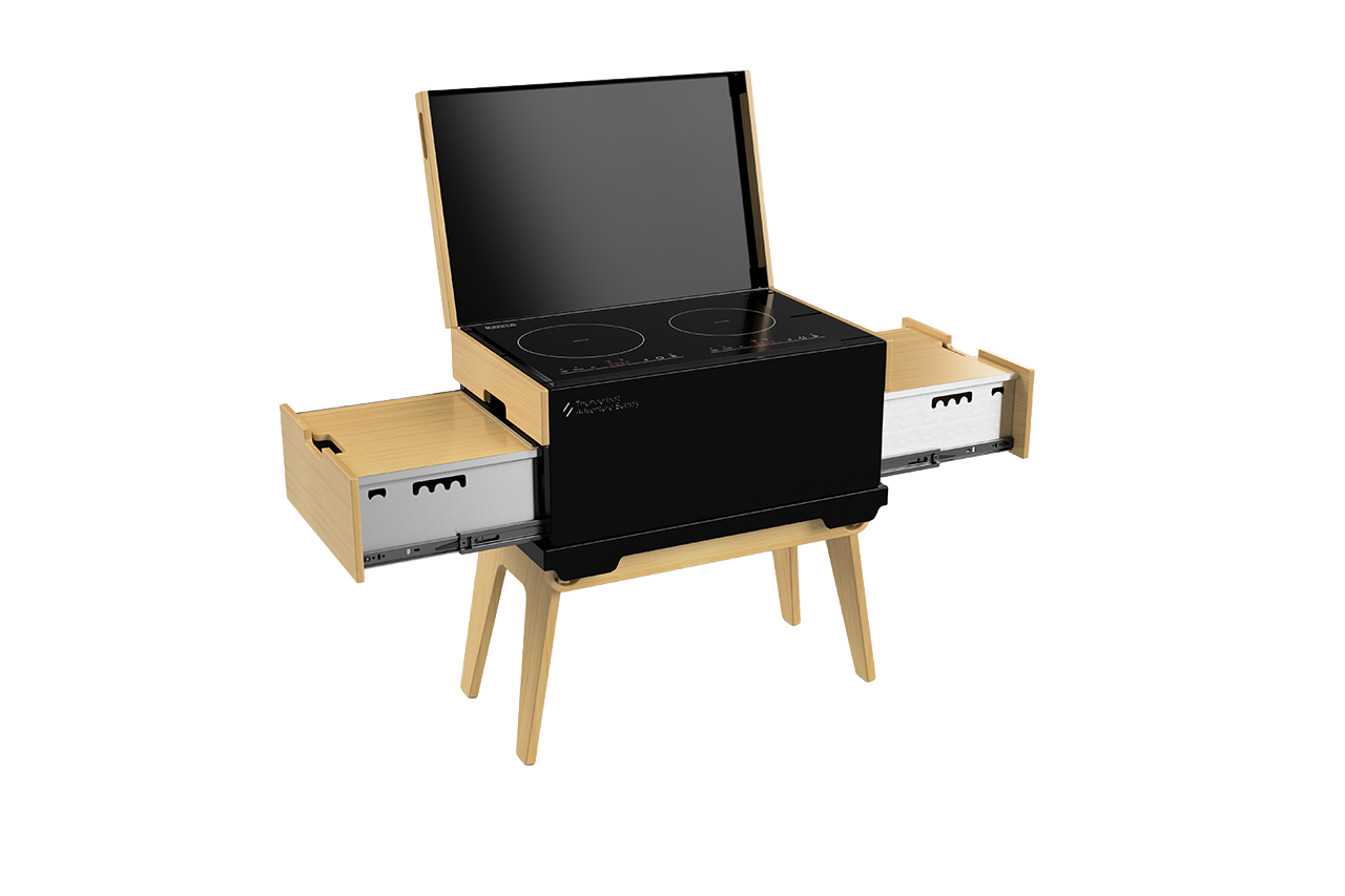 Thunderbolt Adventure Field Table – Compact Folding Bamboo Camp Table