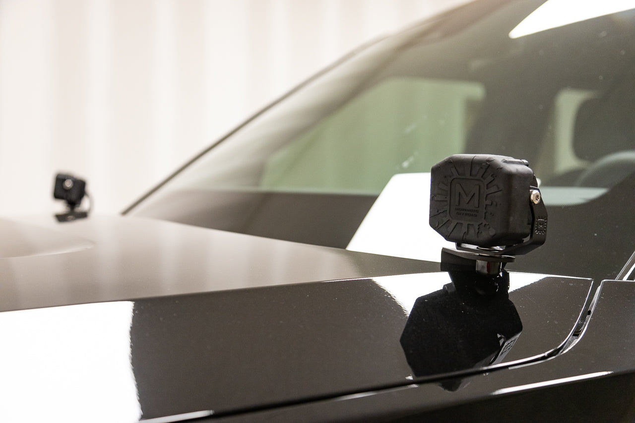 Team 1EV A-Pillar Hood Hinge LED Ditch Light Brackets for Rivian R1T / R1S