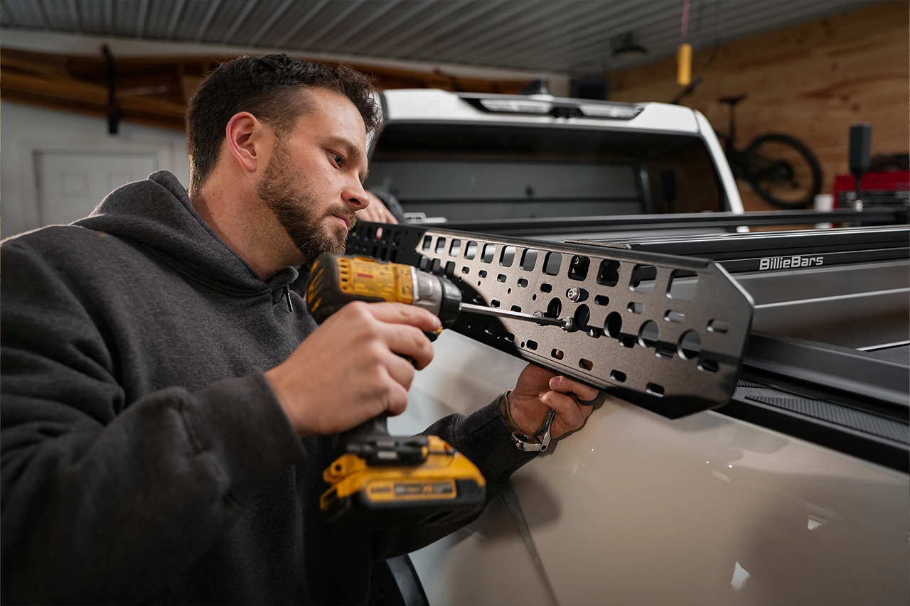 Side Molle Panels for Rivian R1T BillieBars Crossbar Low Profile Bed Racks