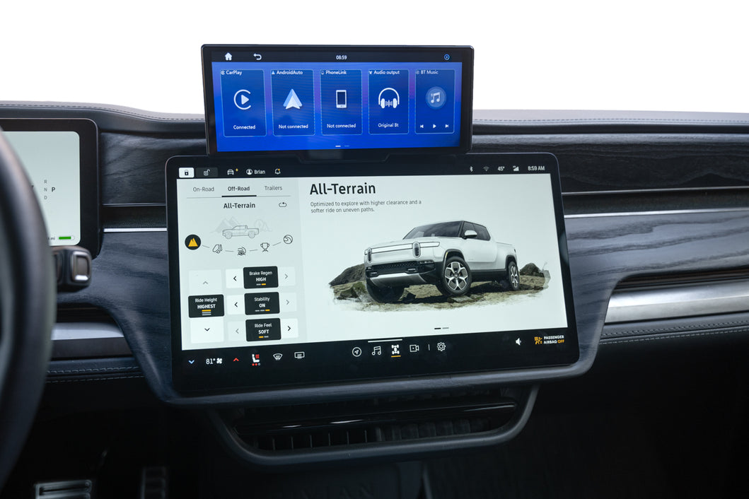Apple CarPlay / Android Auto Smart Dash Screen for Rivian R1T