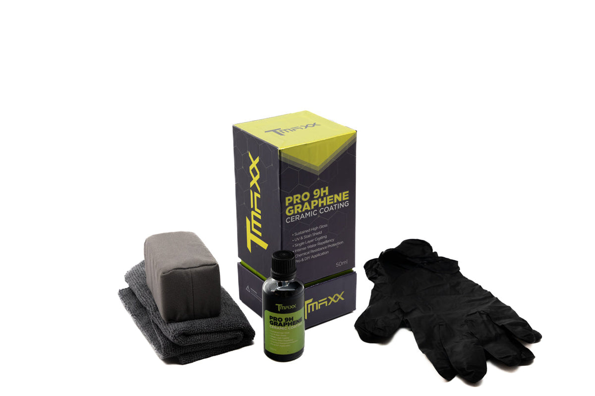 TMaxx Ceramic Coating Pro 9H Graphene (50ml) - Paint Protection &amp; Applicator Kit