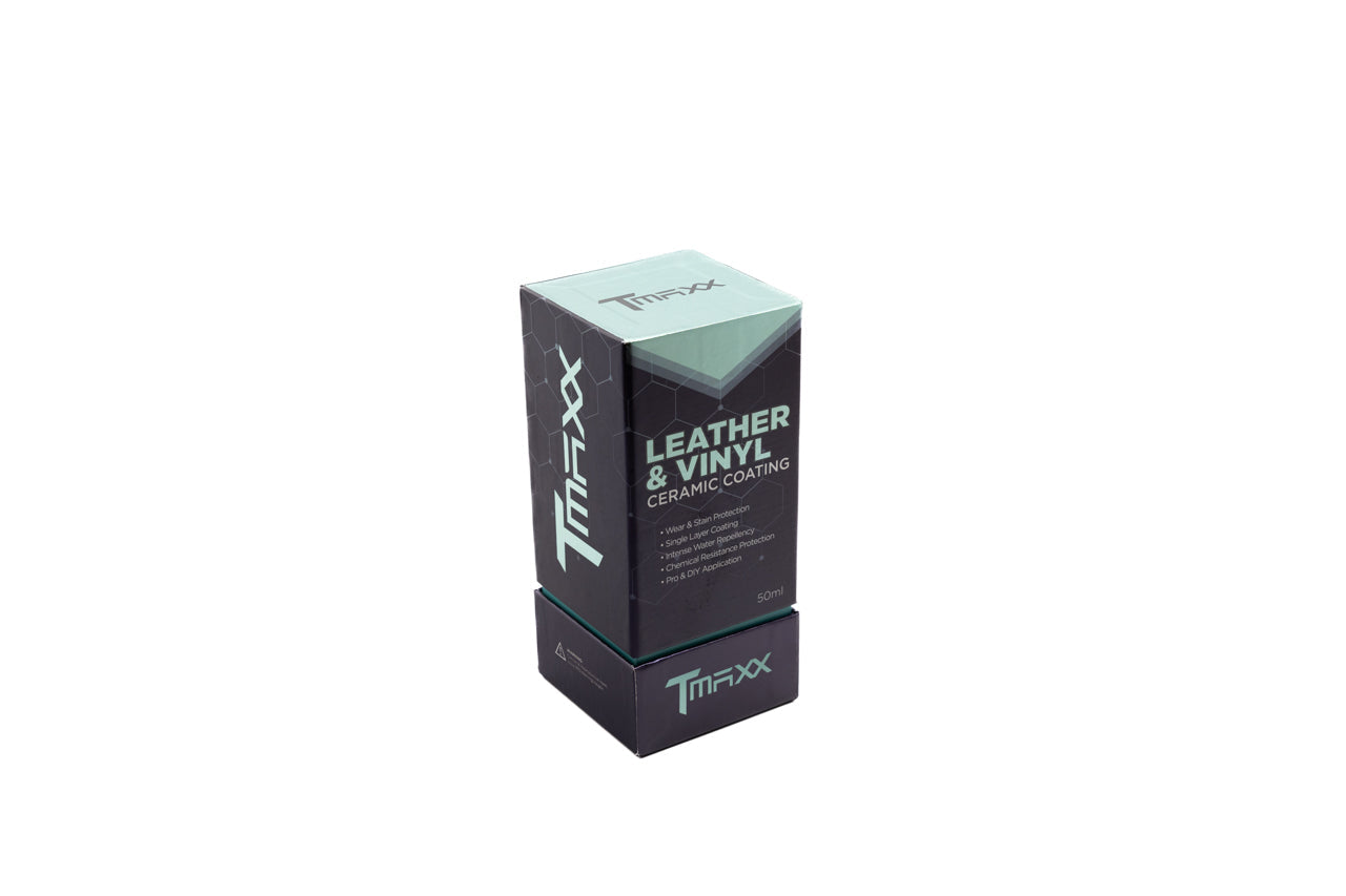 TMaxx Ceramic Coating for Leather & Vinyl (50ml) - Interior Surfaces Protection & Applicator Kit