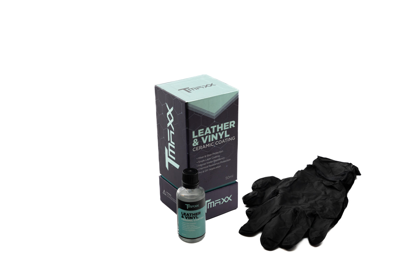 TMaxx Ceramic Coating for Leather & Vinyl (50ml) - Interior Surfaces Protection & Applicator Kit