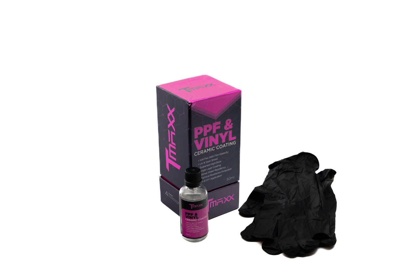 TMaxx Ceramic Coating for PPF and Vinyl Wraps (50ml) - Film Protection & Applicator Kit