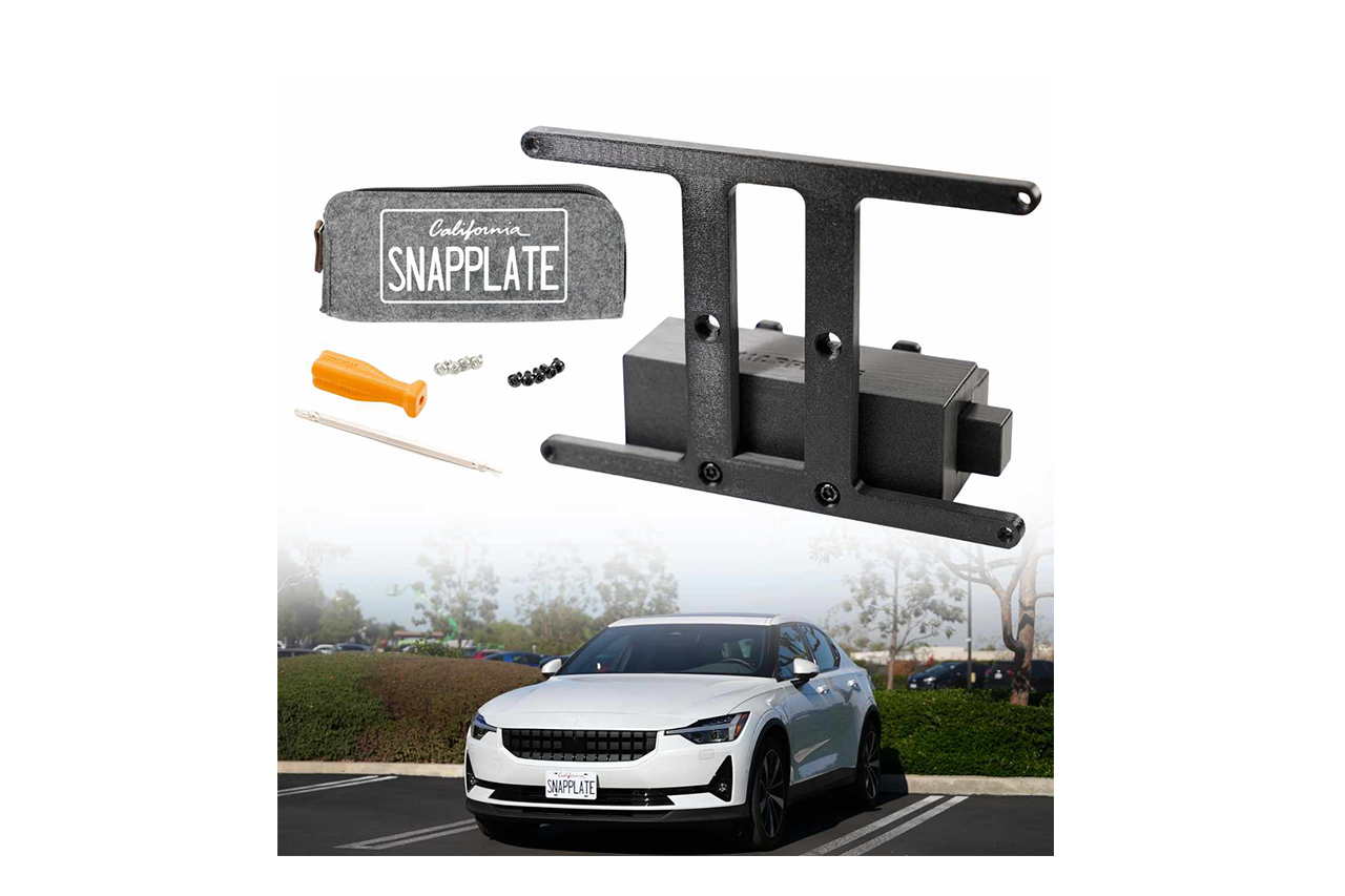 Polestar 2 SnapPlate No-Drill Front License Plate Holder