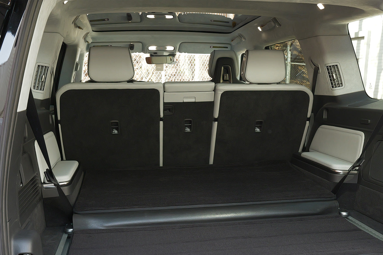 Rear Cargo and 3rd Seat Down Precision Fitment Carpet Mat for Rivian R1S