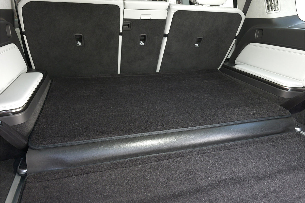 Rivian R1S Rear Cargo and 3rd Seat Down Precision Fitment Carpet Mat
