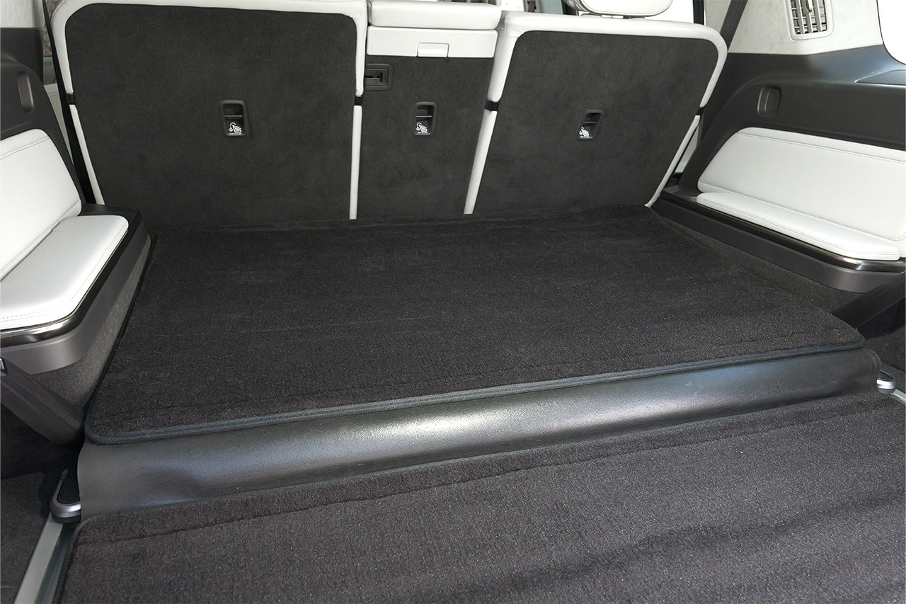 Rear Cargo and 3rd Seat Down Precision Fitment Carpet Mat for Rivian R1S
