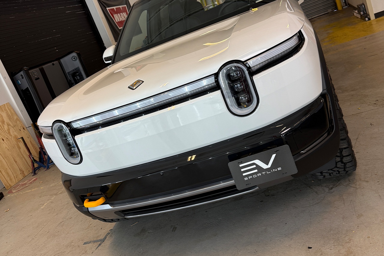 No Mods Bolt-On License Plate Mount Kit for Rivian R2 by BuiltRight
