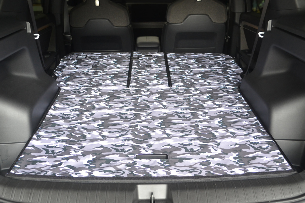 Rear Cargo and Back Seat Down Canvasback Liner and Surface Covers for Rivian R2