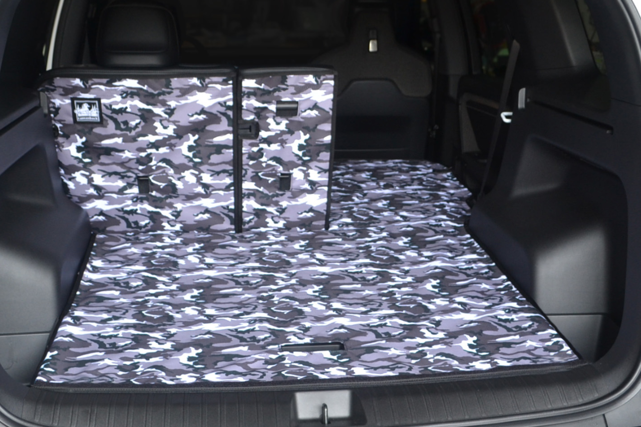 Rear Cargo and Back Seat Down Canvasback Liner and Surface Covers for Rivian R2