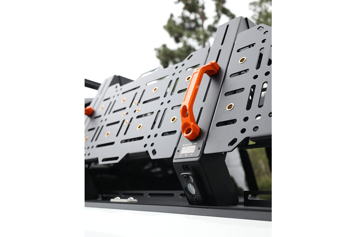 Bed Ramp For Rivian R1t Rivian R1T Bed Rack System by Overland Ruff Rax - EV Sportline - The ...