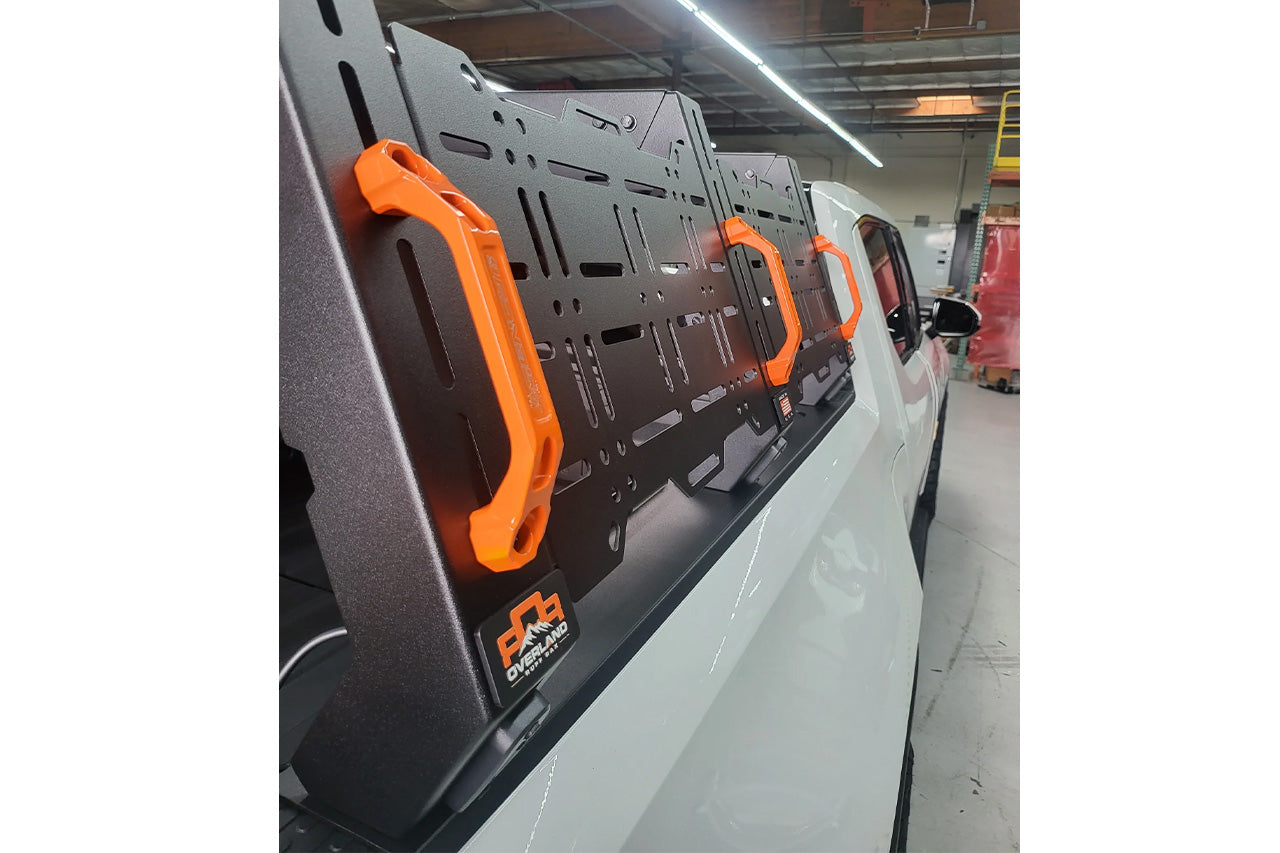 Bed Ramp For Rivian R1t Rivian R1T Bed Rack System by Overland Ruff Rax - EV Sportline - The ...