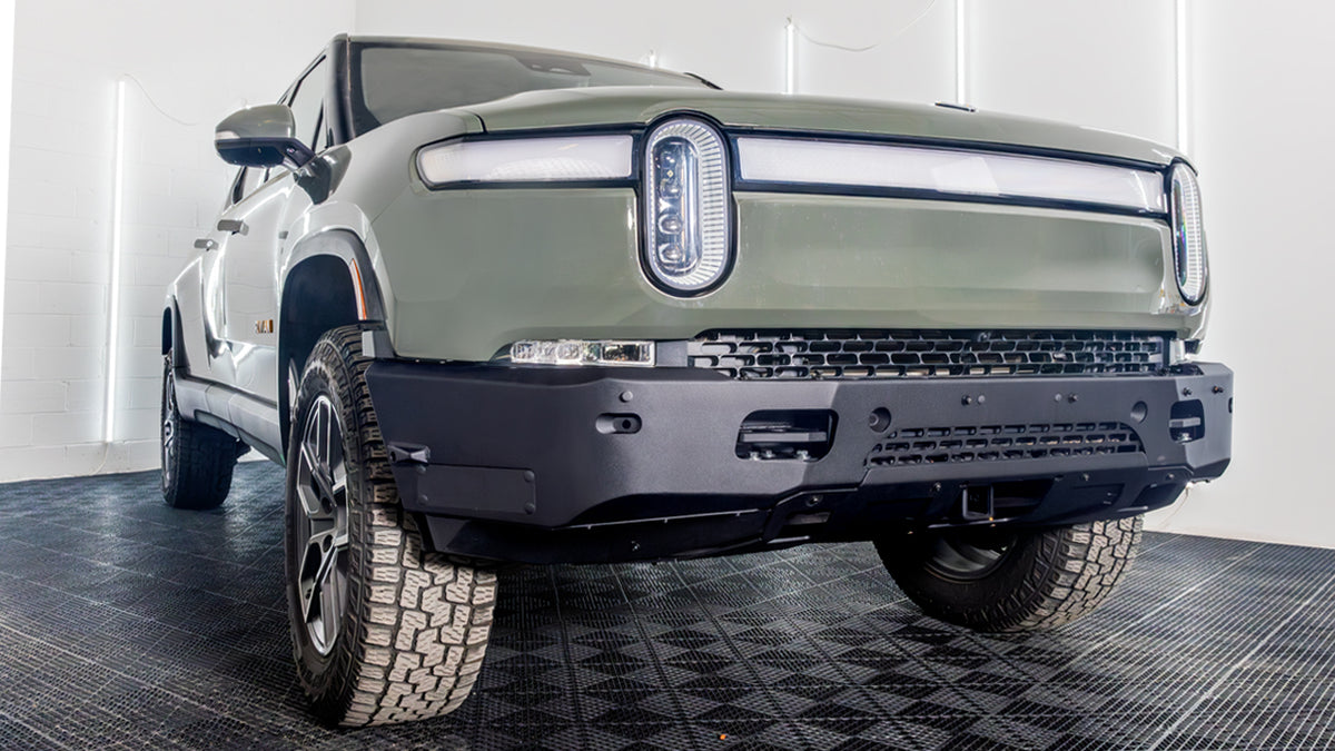RMaxx Extreme Duty Light Weight Aluminum Front Bumper for Rivian R1T ...
