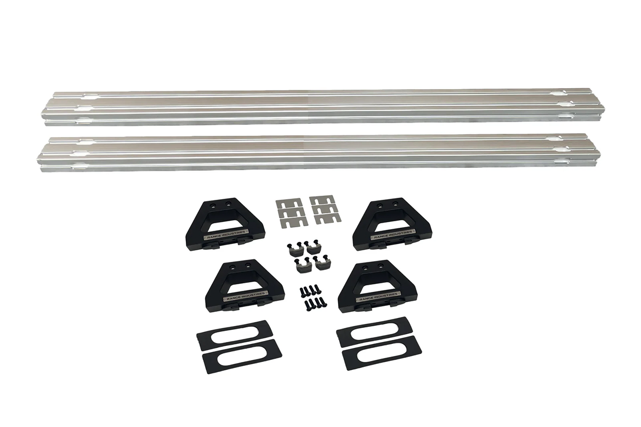Badwater Low Profile Aluminum Crossbar Bed Rack for Rivian R1T by Range Industries