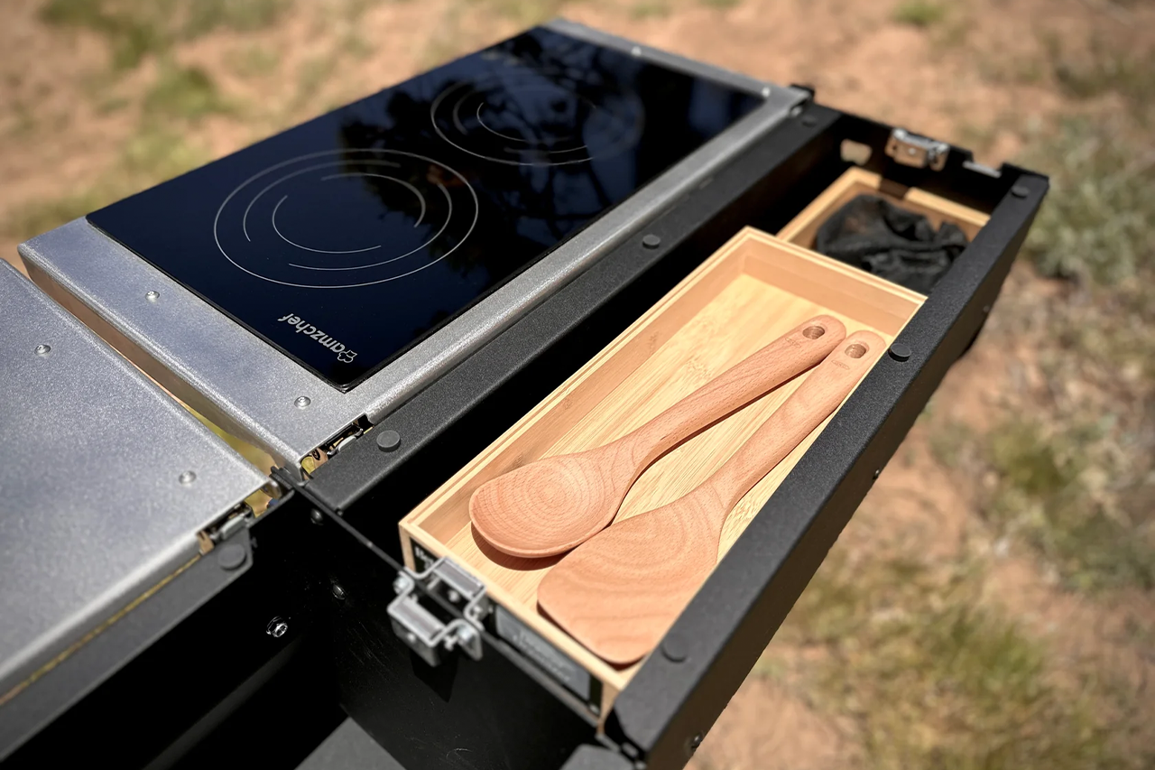 Gear Tunnel Camp Kitchen for Rivian R1T by Range Industries