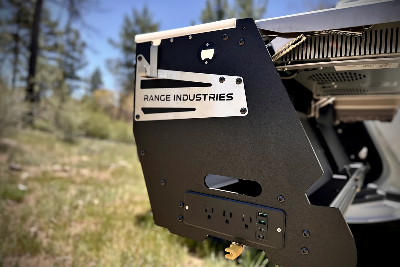 Gear Tunnel Camp Kitchen for Rivian R1T by Range Industries