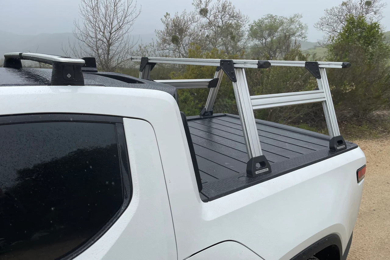Mariner Aluminum Crossbar Bed Rack for Rivian R1T by Range Industries