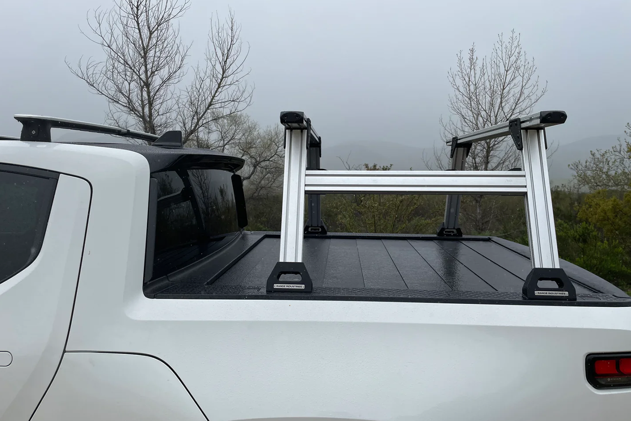 Mariner Aluminum Crossbar Bed Rack for Rivian R1T by Range Industries