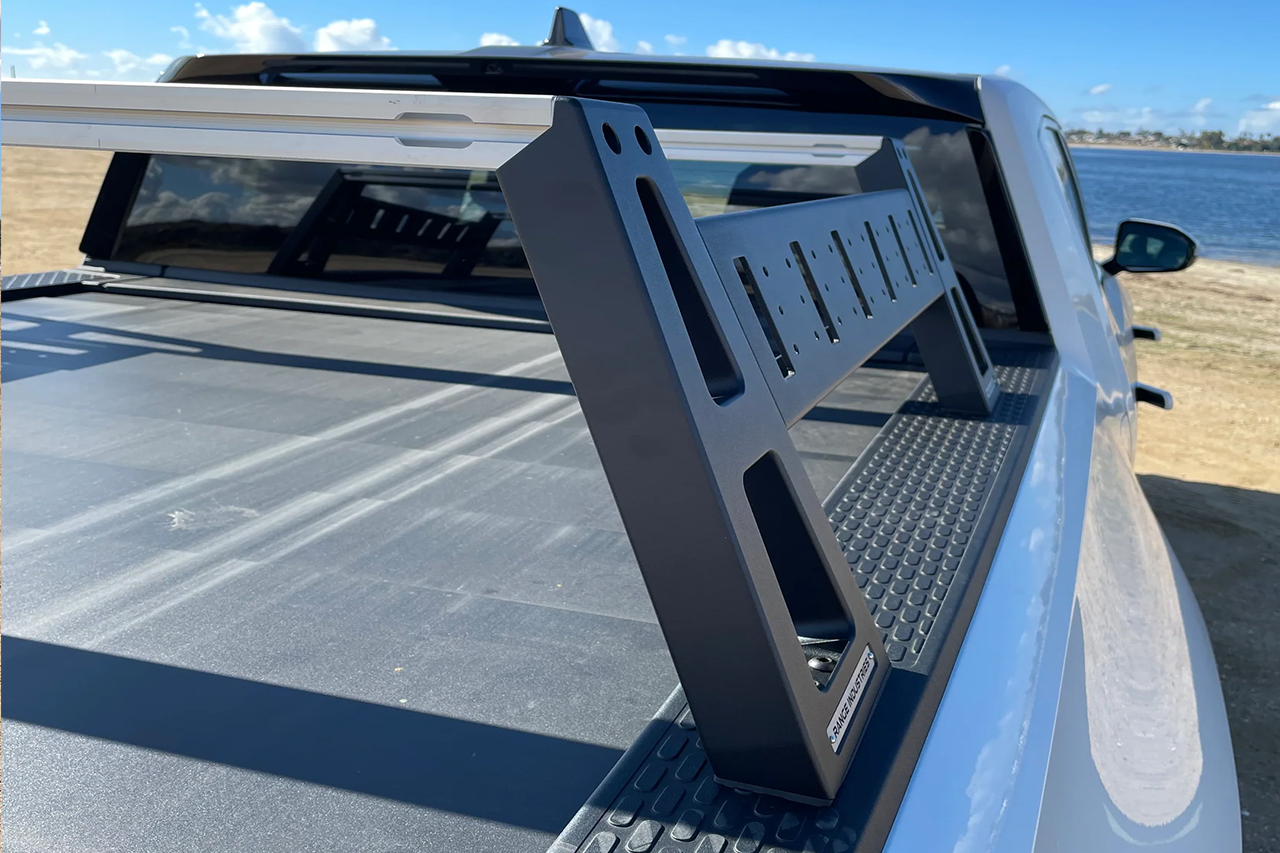 Sierra Tactical Bed Rack and Rails System for Rivian R1T by Range Industries
