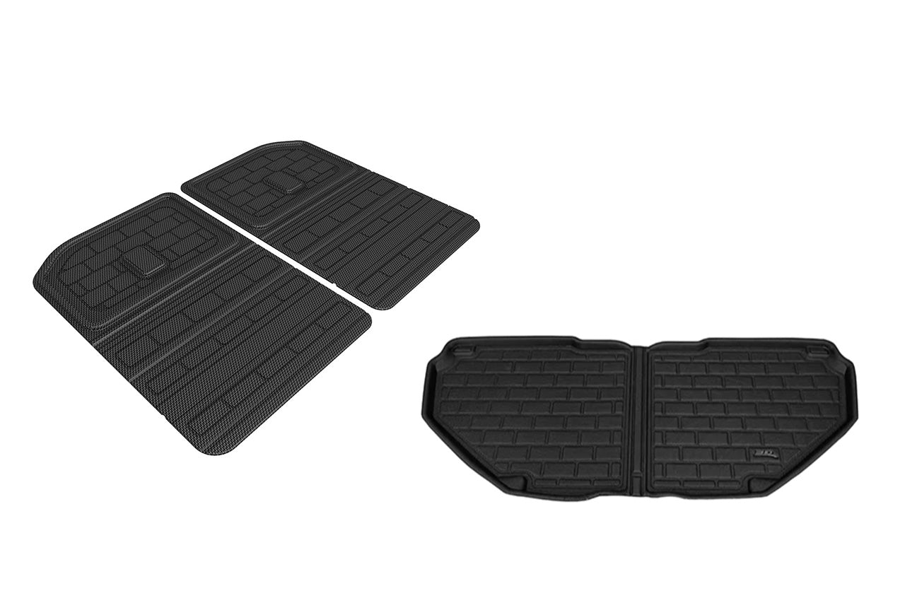 All-Weather Floor & Frunk Mats by 3D MAXpider KAGU Series Custom Fit for Rivian R1T / R1S