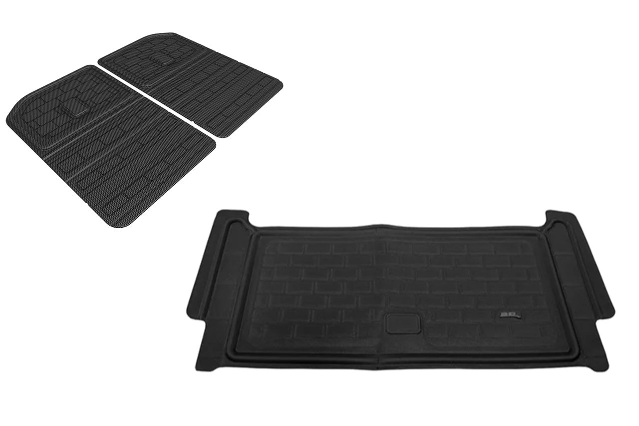 All-Weather Floor & Frunk Mats by 3D MAXpider KAGU Series Custom Fit for Rivian R1T / R1S