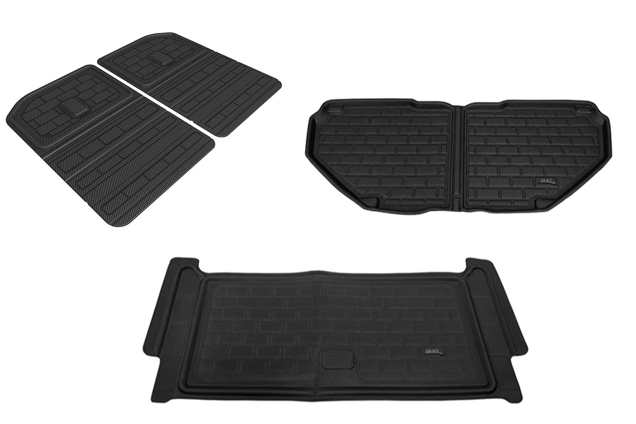 All-Weather Floor & Frunk Mats by 3D MAXpider KAGU Series Custom Fit for Rivian R1T / R1S
