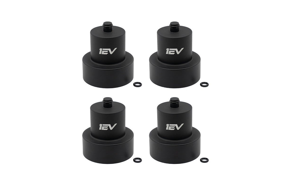 Rivian R1T / R1S Jack Pad Pucks - Scout Series Billet Aluminum Heavy Duty Lifting Jack Pucks by Team 1EV