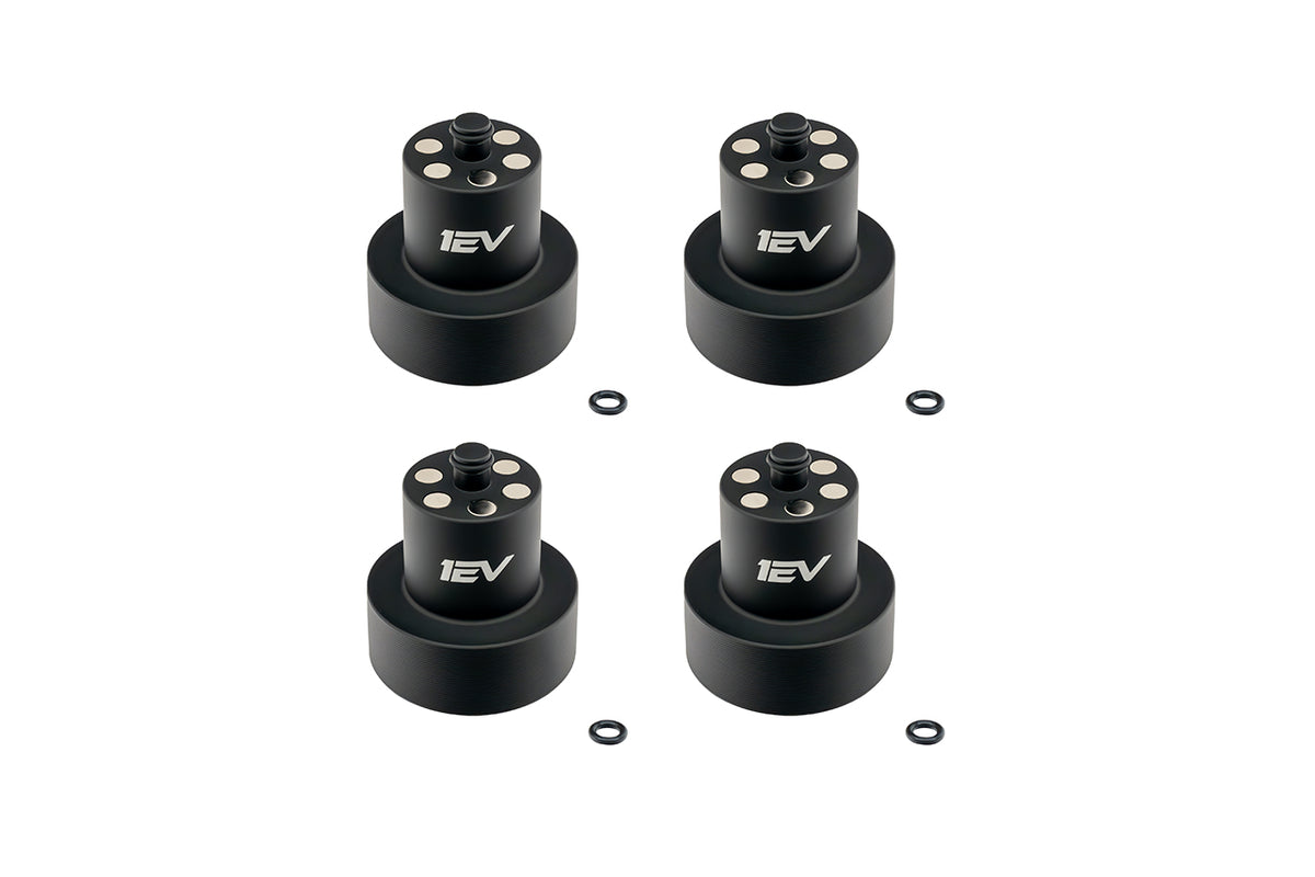 Rivian R1T / R1S Jack Pad Pucks - Scout Series Billet Aluminum Heavy Duty Lifting Jack Pucks by Team 1EV