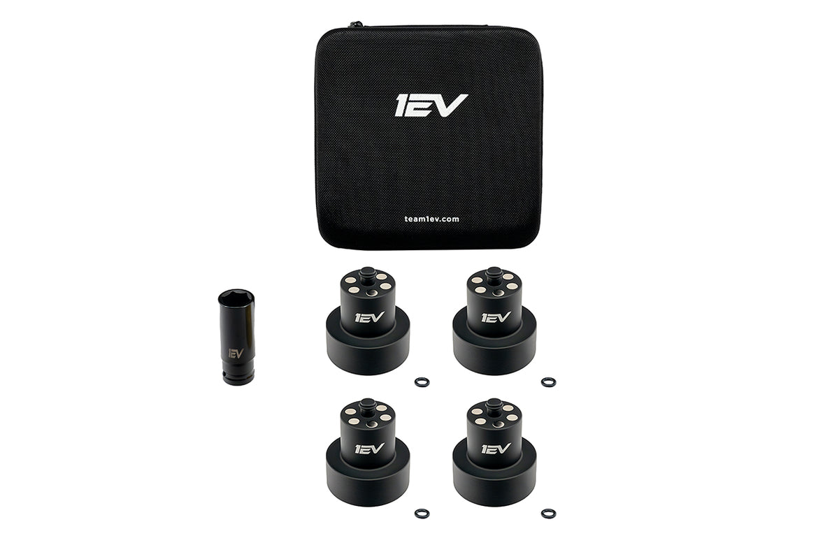 Rivian R1T / R1S Jack Pad Pucks - Scout Series Billet Aluminum Heavy Duty Lifting Jack Pucks by Team 1EV