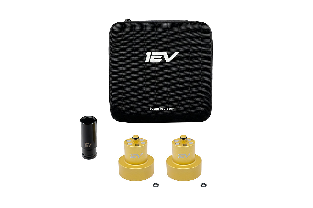 Jack Pad Pucks - Team 1EV Scout Series Billet Aluminum Heavy Duty Lifting Jack Pucks for Rivian R1T / R1S