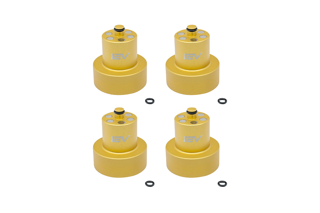 Jack Pad Pucks - Team 1EV Scout Series Billet Aluminum Heavy Duty Lifting Jack Pucks for Rivian R1T / R1S