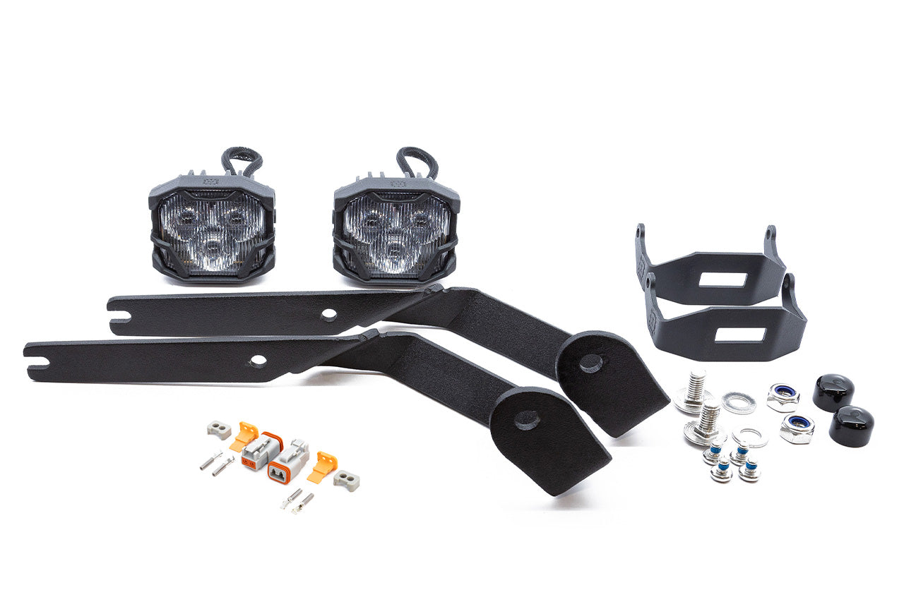 Team 1EV LED Pod A-Pillar Ditch Lights System with Morimoto 4Bangers for Rivian R1T / R1S