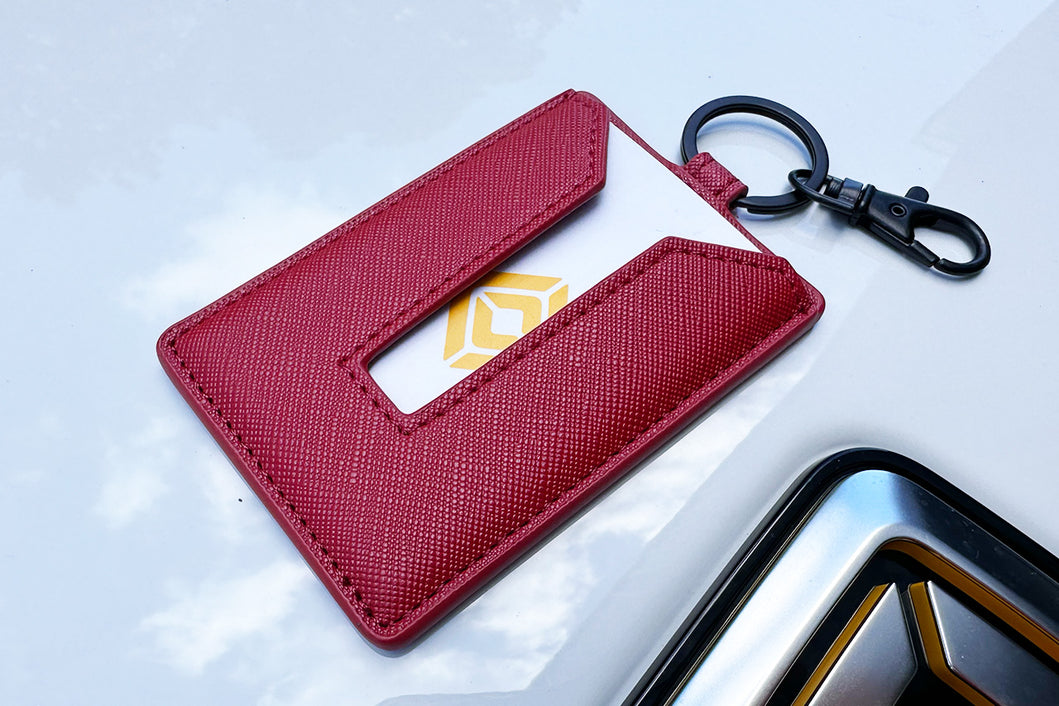 Leather Key Card Holder for Rivian R1T / R1S / R2 - EV Sportline - The Leader in Electric Vehicle Accessories Leather Key Card Holder for Rivian R1T / R1S / R2 - EV Sportline - The Leader in Electric Vehicle Accessories