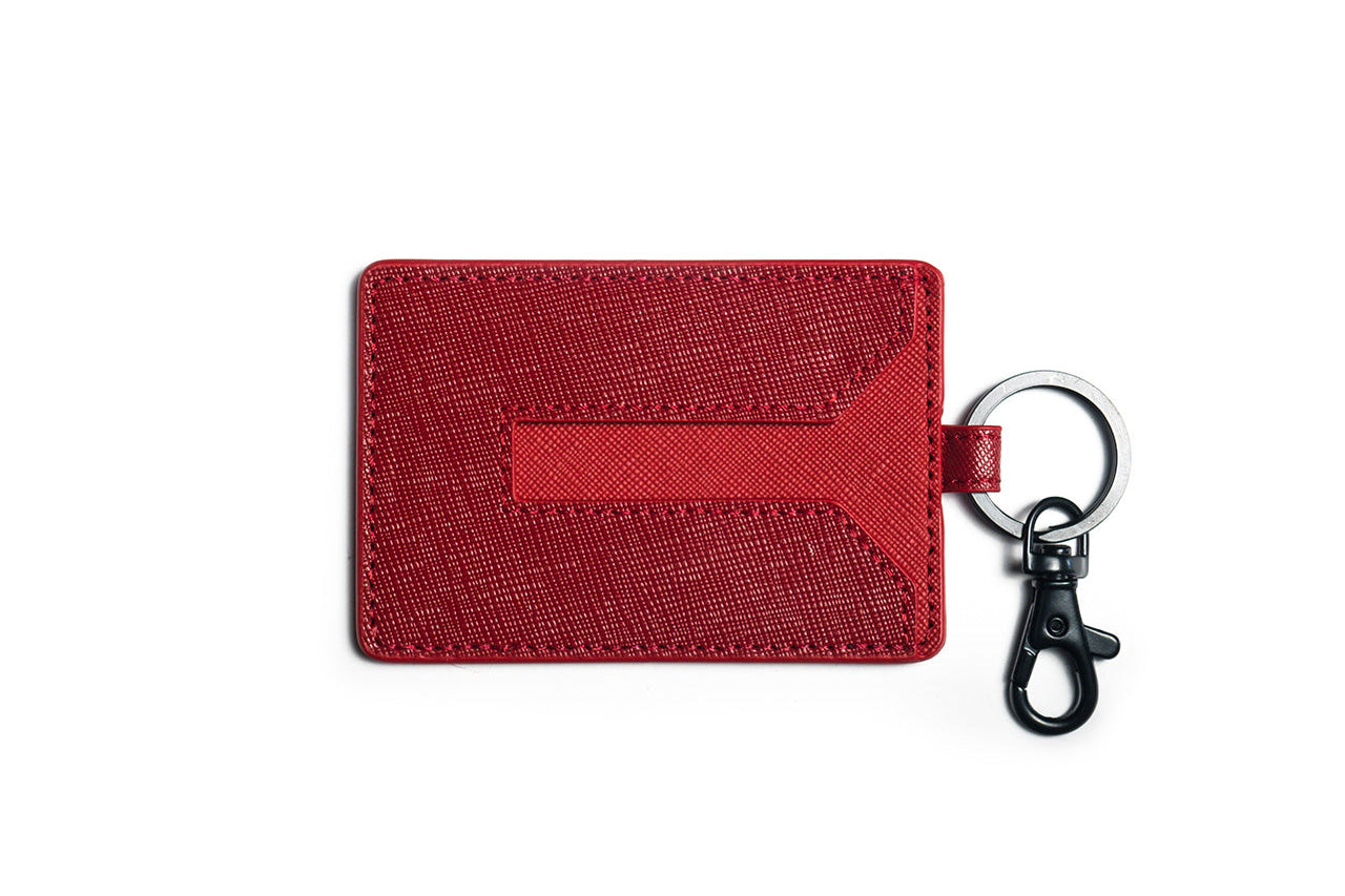 Tesla Model S 3 X Y Cybertruck Color Matched Leather Key Card Holder