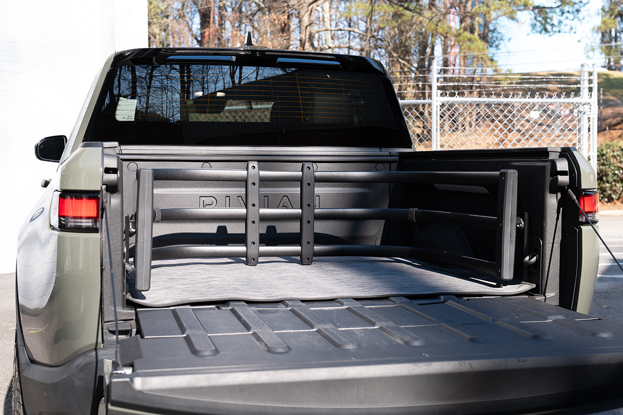 Bed Ramp For Rivian R1t Rivian R1T Flip-Out Bed Extender - Exclusive No Drill / Bolt-on Design ...