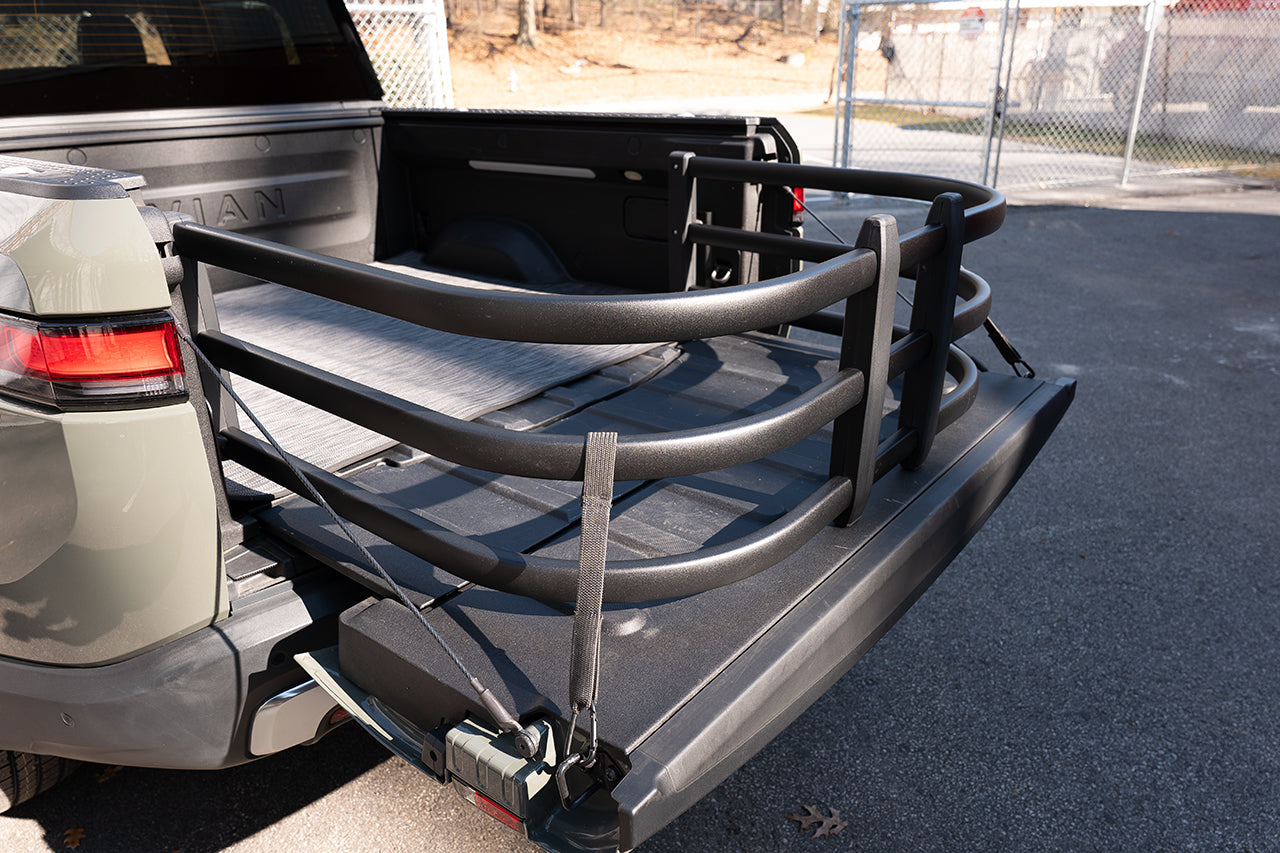 Team 1EV Flip-Out Bed Extender - RMaxx Exclusive No Drill / Bolt-on Design for Rivian R1T