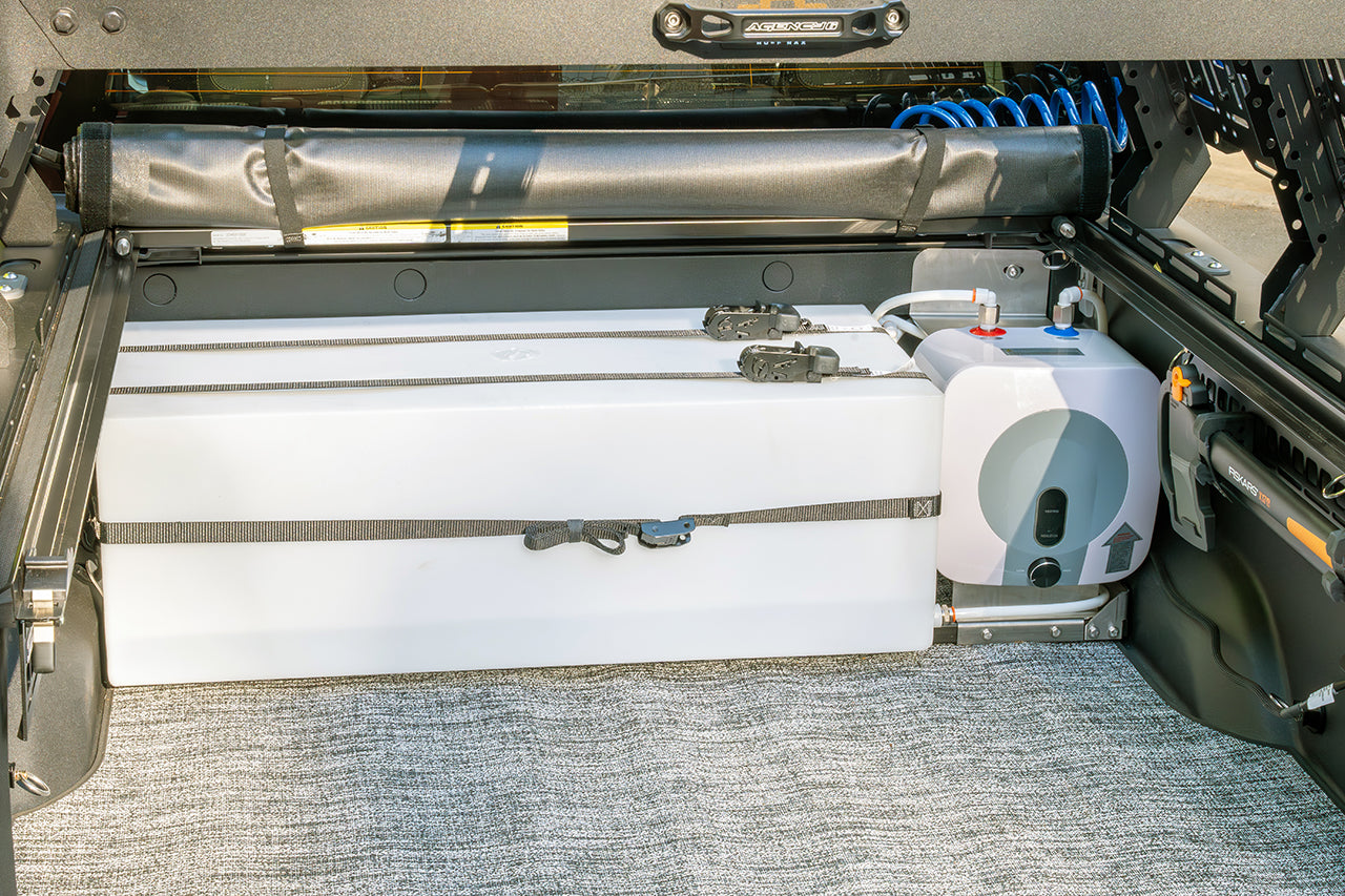 Team 1EV Onboard 40 Gallon Pressurized and Heated On-Demand Water System for Rivian R1T