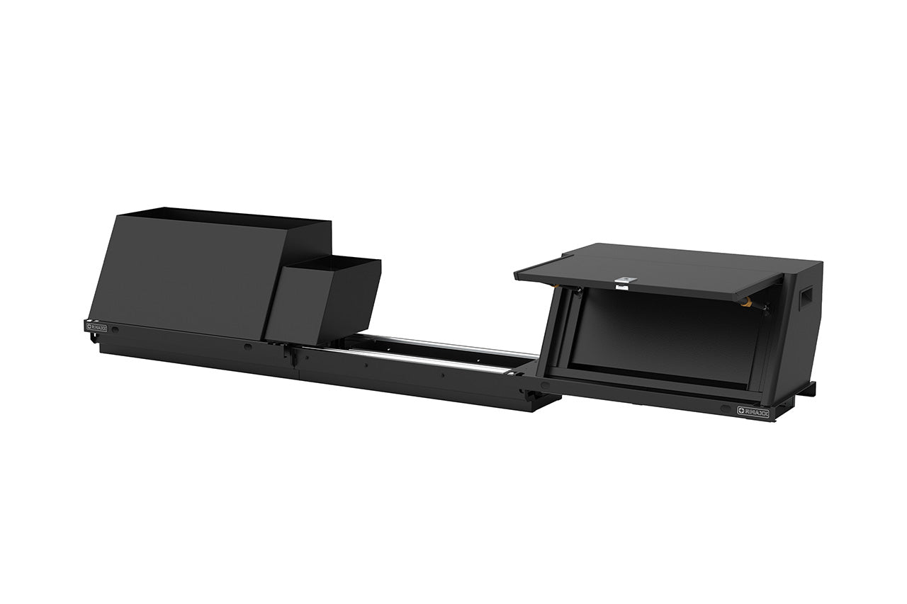 Team 1EV RMAXX Gear Tunnel Dual Slide Out Trolley Sled and Storage Chests & Boxes for Rivian R1T