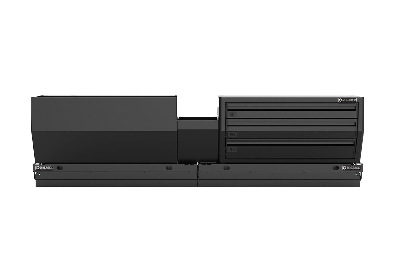 Team 1EV RMAXX Gear Tunnel Dual Slide Out Trolley Sled and Storage Chests & Boxes for Rivian R1T